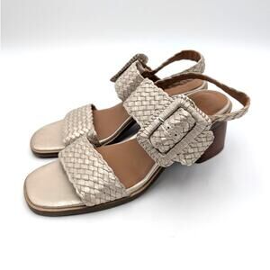 Gentle Souls Madylyn Slingback Sandal Women's Ice Metallic Size US8M EU39